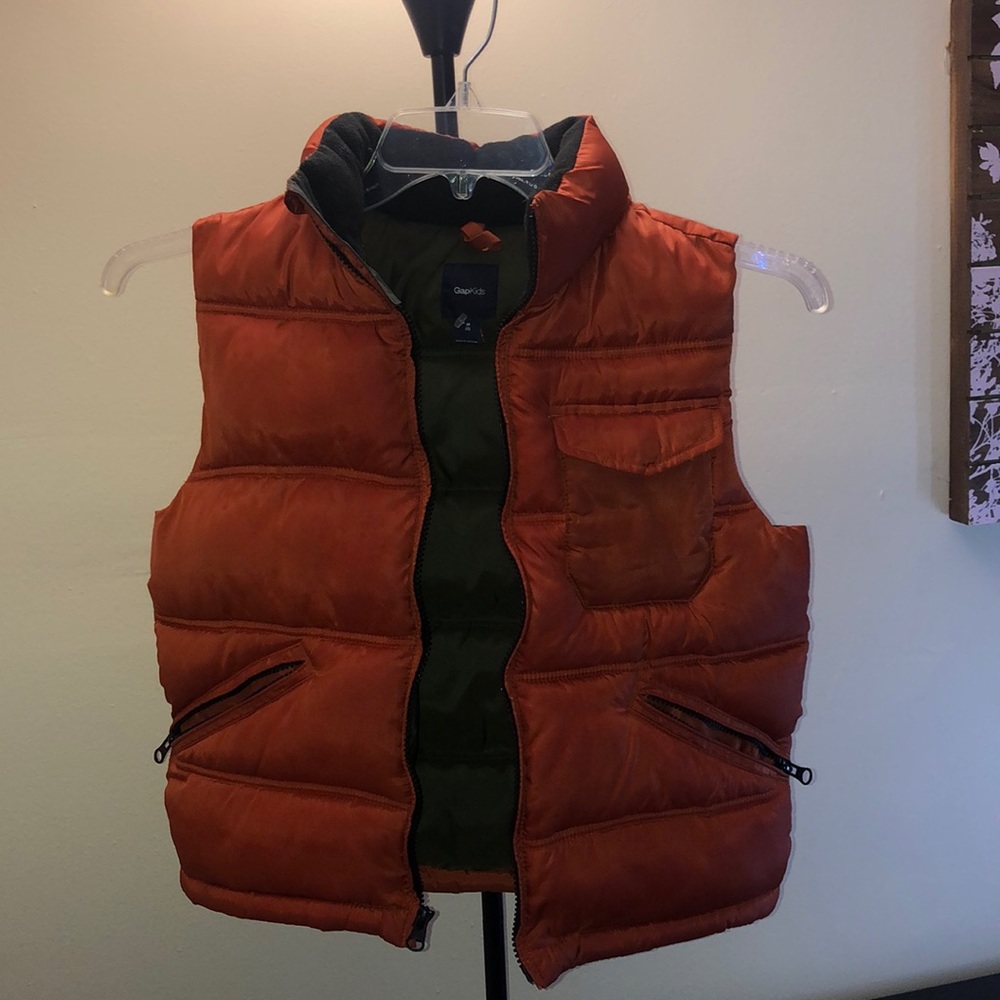 Boys orange Gap vest